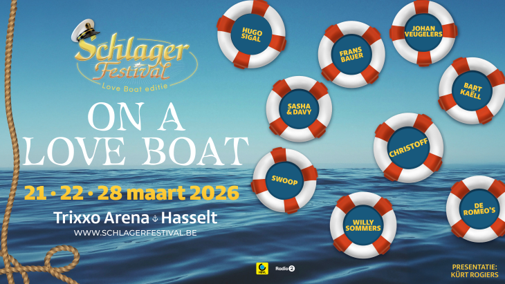 Nieuwe namen voor Het Schlagerfestival 2026: Frans Bauer, Sasha & Davy, Willy Sommers, De Romeo's en Swoop mee aan boord!